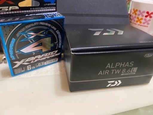 ダイワ DAIWA 20 アルファス Air TW8.6 L と XBraid upgrade 4x(6lb， 0.3号)PE
