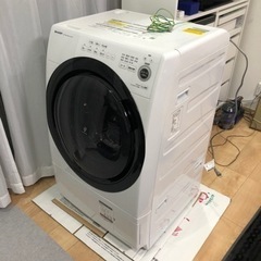 【値下げしました！】シャープ　ドラム式洗濯乾燥機　ひとり暮らし