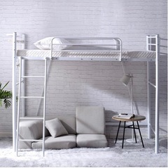 ロフトベッド シングル コンセント付き パイプベッド宮 ロフト 二段