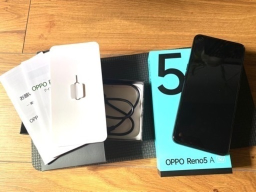 OPPO Reno5 A 5G シルバーブラック A103OP eSIM対応版