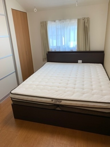 引き出し付 クイーンベッド フレームのみ ニトリ 解体済み