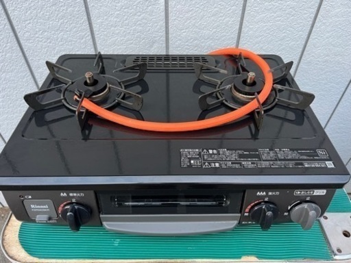 ■リンナイ 2021年製 ガスコンロ LPガス用 KSR562BKR■Rinnai RT34NJH プロパンガステーブル
