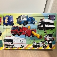 パズル はたらく車3枚つづり　2〜6才向け　15〜24ピースの画像