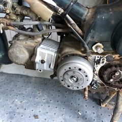 週末限定値下げ！エンジン始動可！スーパーカブ50 75ボアアップ組込済　レストア途中。の画像