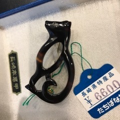 べっこう　猫？　ブローチ【予定者あり】