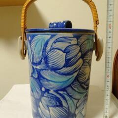 陶器　氷入れ　アイスペール　清水焼　昭和の画像