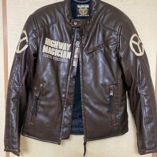 ライダースジャケット　イエローコーン　Lサイズ