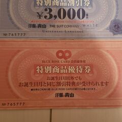 洋服の青山の優待券