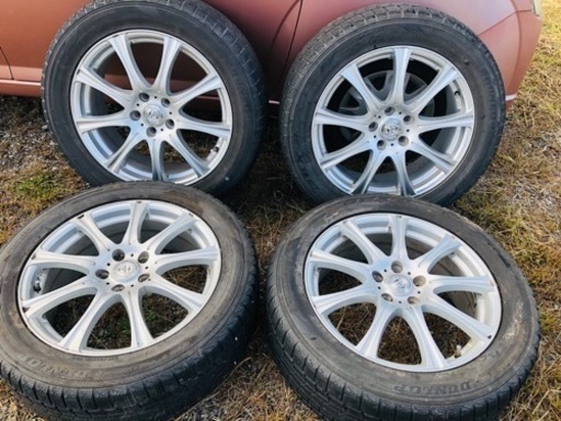 クラウン　225/55R18 DUNLOP スタッドレス　ホイル付　早い者勝ち