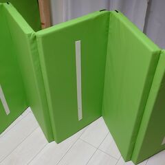 体操マット 折りたたみ 200cm×80cm×4cm グリーンの画像
