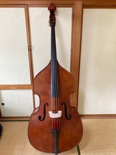 [値引き]コントラバス ウッドベース Gliga GemsⅡGamba Shape Round Back (Gliga製)★ソフトケース付き