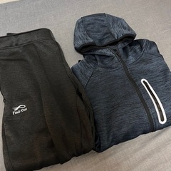 ワークマンのレインウェアとスウェット的な服の画像