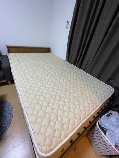 【最終値下げ】国産ポケットコイルマットレス(セミダブル)