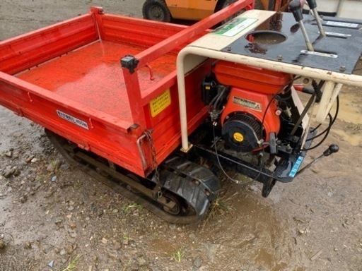 サンケー剛力5馬力運搬車 ガソリンエンジン 手動 ダンプ