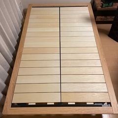 無印　木製ベットフレーム　セミダブル　足26cm セット