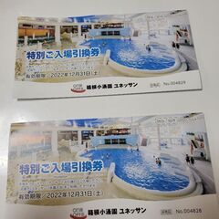 箱根ユネッサンの特別ご入場券