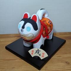 ［ご予約］ちりめん　犬張り子　大きいサイズ　縁起物　工芸品　お宮参