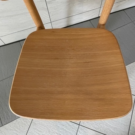 【最終値下げ】無印良品 ラウンドチェア・オーク材 2脚