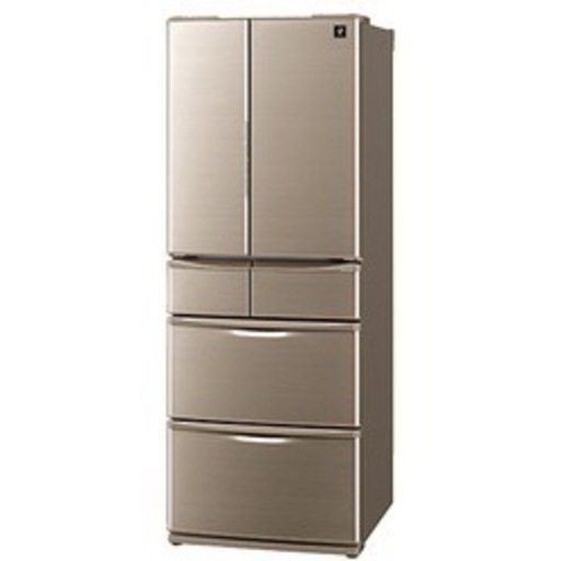 シャープ SHARP SJ-XF44Y-T [プラズマクラスター搭載冷蔵庫 (440L・フレンチドア） 6ドア プレミアムブラウン]