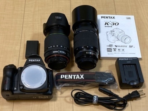【一眼レフカメラ】PENTAX k-30 レンズ2本付き