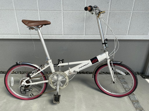 【豊中/引取〜11/11金迄】シボレー20インチ折りたたみ自転車ホワイト