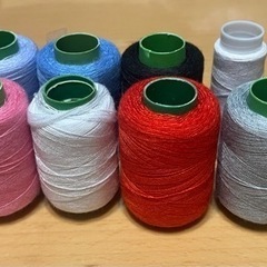 糸のセット 太巻き7本細巻き2本 糸の太さはほぼ同サイズの画像