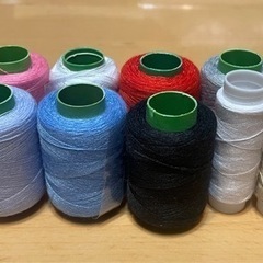 糸のセット 太巻き7本細巻き2本 糸の太さはほぼ同サイズの画像