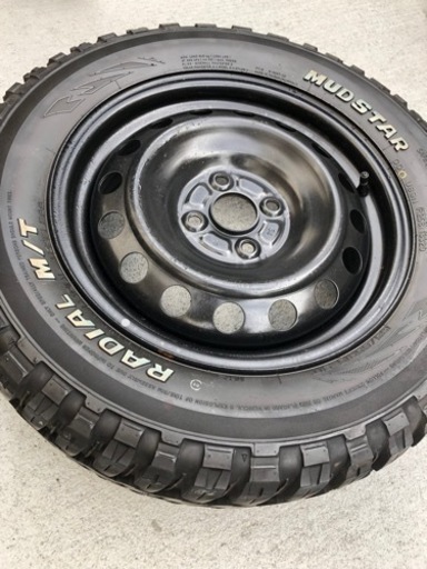 値下げしましたMUDSTAR RADIAL M/T 195/65R/15 鉄チン
