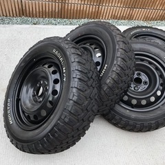 【期間限定】 値下げしましたMUDSTAR RADIAL 鉄チン 195/65R/15 M/T タイヤ・ホイール