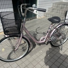 22インチ　中古自転車　屋根付き車庫保管品