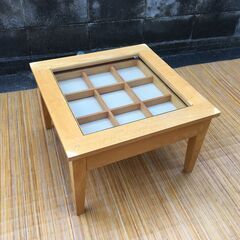 【お値下げ】天板ガラス 60×60×高さ38㎝ ディスプレイテー...