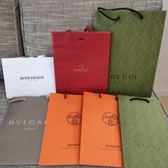 【ショップ袋】HERMES・GUCCI・BVLGARI・BOUC...