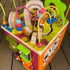B.Zany Zoo木製のアクティビティーキューブ 1〜3歳の子ども用の画像
