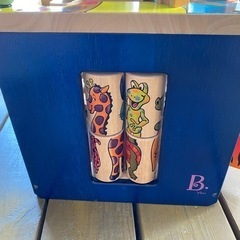 B.Zany Zoo木製のアクティビティーキューブ 1〜3歳の子ども用の画像