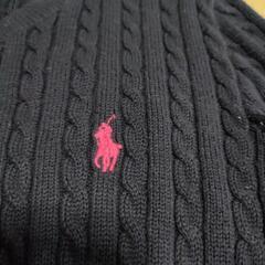 子供服（約9歳）　POLO(ラルフ・ローレン)紺のカーディガンM(8~10)の画像