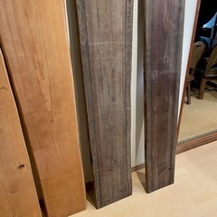 【23枚セット‼️】バラ売りもOK‼️銘木 1枚板 耳付き ナチュラル・ダークブラウン 約200~210cm 荒仕上げ済み♪の画像