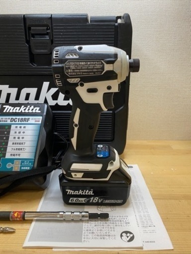 中古 マキタ TD171D 18V インパクトドライバ　ホワイト　セット