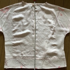 着物リメイク 絹絞り100% 女性ブラウス ハンドメイド の画像