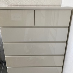 ホワイトチェスト5段