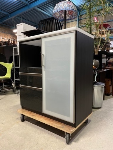 激安!! ニトリ カウンター Nポスティア 90BK レンジボード 2021年