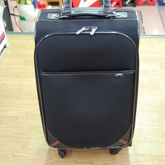 アツキオオニシ キャリーケース 幅34×奥行22×高さ59cm ブラック系 4輪 キャスター スーツケース キャリーバッグ 旅行 札幌市 清田区 平岡の画像