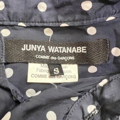 JUNYA WATANABE 七分丈トップス　ドット柄シャツ　Sサイズの画像