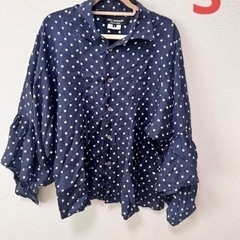 JUNYA WATANABE 七分丈トップス　ドット柄シャツ　Sサイズ