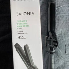 サロニア　セラミックカールヘアアイロン　32ミリ