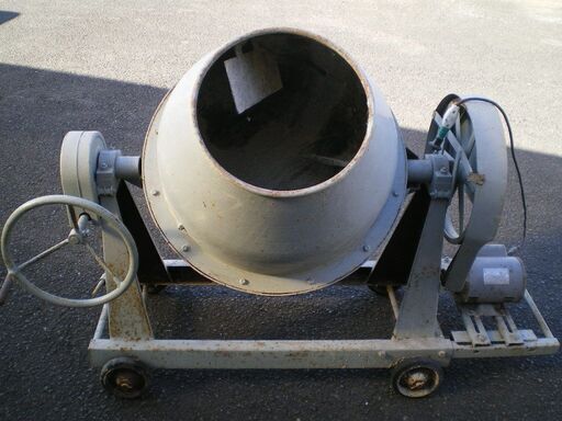 ★　電動　コンクリートミキサー　モルタルミキサー　100ボルト　DIY