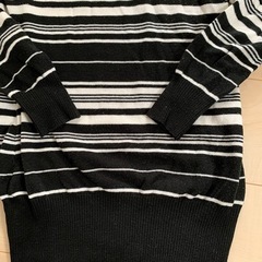 値下げしました！レディース　ボーダー　タートルネックの画像