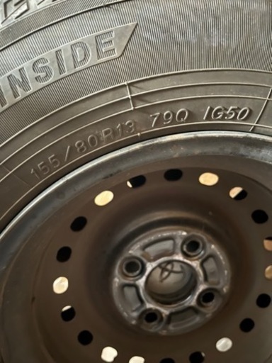 スタッドレスタイヤ4本　155/80R13 79Q IG50