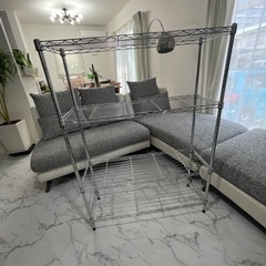 完売しました)メタルラック　4段　シルバー　の画像