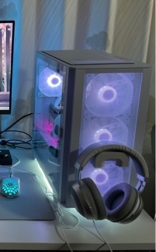 【美品】早い者勝ち❗️自作PC ホワイト　キーボード、マウス付き