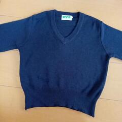 中古スクールセーター制服100紺